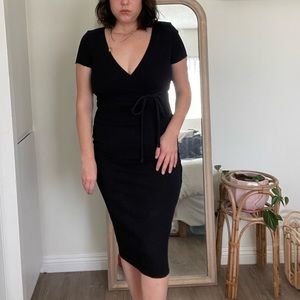 Zara Wrap Rib Dress